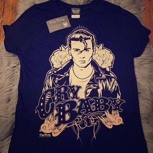 Johnny Depp Movie Crybaby black Short sleeve Tee